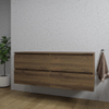 Saniclass Chaci Meuble bas de salle de bains - 140x46x55cm - 4 tiroirs - sans poignée - noyer (bois) SW1171430