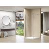Van Rijn Products ST01 Paroi fixe - 100x200cm - verre clair - épaisseur 8mm - avec partie perpendiculaire - gauche et droite SW890393