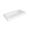 Mondiaz AVON wastafel - 100x46x12cm - wasbak midden - zonder kraangat - talc (wit) SW429149