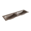 Mondiaz BIG small Smoke solid surface inbouw wastafel 150cm dubbel SW423486 Mondiaz BIG small Smoke solid surface inbouw wastafel 150cm dubbel SW423486