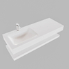 MONDIAZ ALAN 120cm badmeubel solid surface planchet talc Vrijhangende wastafel cloud links 1 kraangat kleur talc SW408730 MONDIAZ ALAN 120cm badmeubel solid surface planchet talc Vrijhangende wastafel cloud links 1 kraangat kleur talc SW408730
