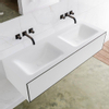 MONDIAZ LAGOM 130cm badmeubel solid surface urban 1 lade Wastafel cloud dubbel zonder kraangat SW409194 MONDIAZ LAGOM 130cm badmeubel solid surface urban 1 lade Wastafel cloud dubbel zonder kraangat SW409194