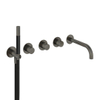 Hotbath Cobber Inbouw Bad Thermostaat - 2 stopkranen - uitloop - met inbouwdeel - verouderd ijzer SW1601127