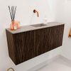 Mondiaz JOYA-DLUX 90cm toiletmeubel - kleur Walnut - Wastafel FAYE positie Midden Zonder kraangat kleur Saba. SW1424657