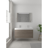 Bruynzeel Box badmeubelset 120x45cm 2 kraangaten 2 wasbakken 2 lades met spiegel met softclose composite orlando eiken SW383995 Bruynzeel Box badmeubelset 120x45cm 2 kraangaten 2 wasbakken 2 lades met spiegel met softclose composite orlando eiken SW383995