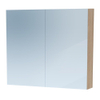 Saniclass Dual spiegelkast 80x70x15 indirecte LED verlichting 2 deuren legno calore SW242125 Saniclass Dual spiegelkast 80x70x15 indirecte LED verlichting 2 deuren legno calore SW242125