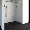 Saniclass Create douchedeur 180x200cm 2-delig profielloos met antikalk en 8mm veiligheidsglas koper SW486613 Saniclass Create douchedeur 180x200cm 2-delig profielloos met antikalk en 8mm veiligheidsglas koper SW486613