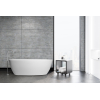 Crosstone Charly solid surface vrijstaand bad mat wit 161*75*53 SW369768 Crosstone Charly solid surface vrijstaand bad mat wit 161*75*53 SW369768