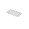 INK Aspekt lavabo - 80x45x1.5cm - 1 vasque - 0 trous de robinet - porcelaine blanc mat SW439555