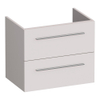 BRAUER Trust wastafelonderkast ondiep 60 excl. opbouwgrepen 2 softclose lades en 1 sifon uitsparing - mat zand SW1204121