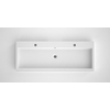 Bruynzeel Box/Combo Composiet wastafel 120x10x45cm enkele waskom twee kraangaten wit SW383345 Bruynzeel Box/Combo Composiet wastafel 120x10x45cm enkele waskom twee kraangaten wit SW383345