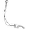 Duravit D-code Badafvoer en overloopcombinatie - met waste - voor bad - 180cm - inclusief middenafvoer - hoogglans chroom 0315177