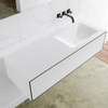 Mondiaz Lagom Meuble avec 1 tiroir 120x30x45cm vasque Cloud droite sans trous de robinet Solid Surface Urban SW409139