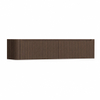 H&R Badmeubelen Juice Meuble sous vasque - 180x45x40cm - angle gauche arrondi - 2 tiroirs - poignée intégrée - coffee SW1491268