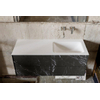 MONDIAZ KIVI 120cm badkamermeubel bekleed met TEGELS elegant black 4 lades Wastafel cloud rechts zonder kraangat SW408922 MONDIAZ KIVI 120cm badkamermeubel bekleed met TEGELS elegant black 4 lades Wastafel cloud rechts zonder kraangat SW408922