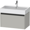 Duravit Ketho.2 Wastafelonderbouwkast - met 1 lade - 78.4x46x44cm - met greep antraciet - betongrijs mat SW772702