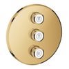 Grohe Grohtherm SmartControl Afbouwdeel - voor inbouwkraan - volumeregeling (stopkraan) - 3 functies - rond - cool sunrise (goud) SW354635