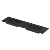 INK Post wastafel - 180x45x1cm - 2 wasbakken - 2 kraangaten - keramiek Lauren black mat SW693540
