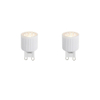 Luedd Lampe LED - set de 2 - G9 - 3W - 2700K - 300LM - dimmable SW1211325