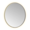 Hotbath &MORE Spiegel Round - diameter 80cm - direct en indirect LED - spiegelverwarming - dimbaar - met afstandsbediening - PVD - geborsteld gunmetal antraciet SW1245873
