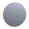 BRAUER Jade miroir – Ø 80 cm – LED directe tout autour – à intensité variable, commande tactile – Aluminium (Argent) SW278213