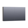 Saniclass Dual spiegelkast 120x70x15cm 2 draaideuren Hoogglans Zwart MDF SW371755 Saniclass Dual spiegelkast 120x70x15cm 2 draaideuren Hoogglans Zwart MDF SW371755