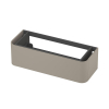 INK Concept R Meuble sous-lavabo - 120x45x35cm - 1 tiroir - poignées en saillie - coins arrondis - MDF laqué - coton crème mat SW1405731
