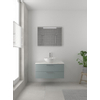 Bruynzeel Combo badmeubelset 90x45cm 1 wasbak 2 lades met spiegel met softclose ceramic fjord groen SW383532 Bruynzeel Combo badmeubelset 90x45cm 1 wasbak 2 lades met spiegel met softclose ceramic fjord groen SW383532