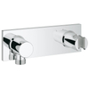 GROHE Grohtherm F partie apparente coude de raccordement mural avec support de douche vertical ou horizontal chrome 0437910