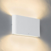QAZQA Batt applique murale - 17,5x9x3 cm - LED incluse - IP65 - blanc mat SW1187197