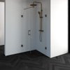 Saniclass Create douchecabine 2-delig 80x80cm profielloos met antikalk en 8mm veiligheidsglas koper SW486749 Saniclass Create douchecabine 2-delig 80x80cm profielloos met antikalk en 8mm veiligheidsglas koper SW486749