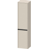 Duravit Ketho.2 Hoge kast - met 2 deuren - 40x176x36cm rechts - met tip ontaupe - supermat SW772610