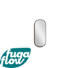 FugaFlow Eccelente Arredo 2.0 Miroir ovale 90x38cm cadre noir mat SW1123455