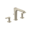 AXOR Citterio C wastafelkraan - 3-gats - met trekwaste - brushed nickel (rvs) SW1151997