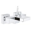 Grohe Eurocube Joy Mitigeur bain mural avec inverseur et raccords entraxe=15cm chrome SW60356 Grohe Eurocube Joy Mitigeur bain mural avec inverseur et raccords entraxe=15cm chrome SW60356