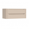 H&R Badmeubelen Juice Meuble sous-vasque - 120x45x50cm - coins arrondis - 2 tiroirs - poignée intégrée - Merino SW1490075