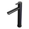 Brauer Black Edition Robinet de lavabo rehaussé économiseur d'énergie Noir mat SW385383