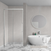 Aqua Vista Lokla Linea nisdeur - 110x200cm - incl. montageset - chroom SW1186362