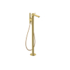 Hansgrohe Axor Citterio C afbouwdeel v. vrijstaande badkraan m. omstel m. handdouche en cubic cutvloermontage. voorsprong 19.4cm - polished gold optic SW1152020