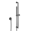 Crosswater 3ONE6 Design handdoucheset - glijstang - staafhanddouche - gladde doucheslang - wanduitloop - slate gunmetal (antraciet) SW927986