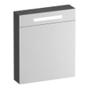BRAUER Promise Deluxe armoire de toilette avec miroir - 60x70x15cm - avec éclairage 1 porte de miroir double face ouvrant à gauche Timber Grey SW1203669