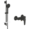Grohe Start Edge Doucheset - douchemengkraan - Vitalio Joy Glijstang - 60 cm - ronde handdouche - 3 straalsoorten - matte black (mat zwart) SW1566445