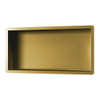 Brauer Gold Edition Niche de salle de bains encastrable 30x60x7.5cm inox avec cadre laiton Or brossé SW547660 Brauer Gold Edition Niche de salle de bains encastrable 30x60x7.5cm inox avec cadre laiton Or brossé SW547660