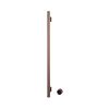 Hotbath &MORE Handdoekradiator - 19x115cm - rond - 1 stangen - verticaal - met schakelaar - PVD - geborsteld koper SW1245702