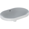 Geberit Variform lavabo à poser ellipse 60x40cm avec trop-plein blanc SW422013