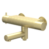 IVY Bond Mitigeur de baignoire thermostatique apparent - bec de baignoire orientable - inverseur - Cooltouch - Or mat brossé PVD SW1031088