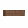 H&R Badmeubelen Juice Wastafelonderkast - 160x45x50cm - afgeronde hoeken - 4 lades - geïntegreerde greep - Dark oak SW1490871