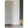 Fortifura Galeria Paroi latérale - 30x200cm - verre fumé - 8mm - avec profilé d'angle - Blanc mat SW925351