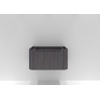 H&R badmeubelen Juice Wastafelonderkast - 80x45x40cm - afgeronde hoeken - 1 lade - geïntegreerde greep - wenge SW867542