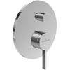 Villeroy & Boch Dawn 1 greeps inbouwkraan - met omstel - hoogglans chroom SW974247